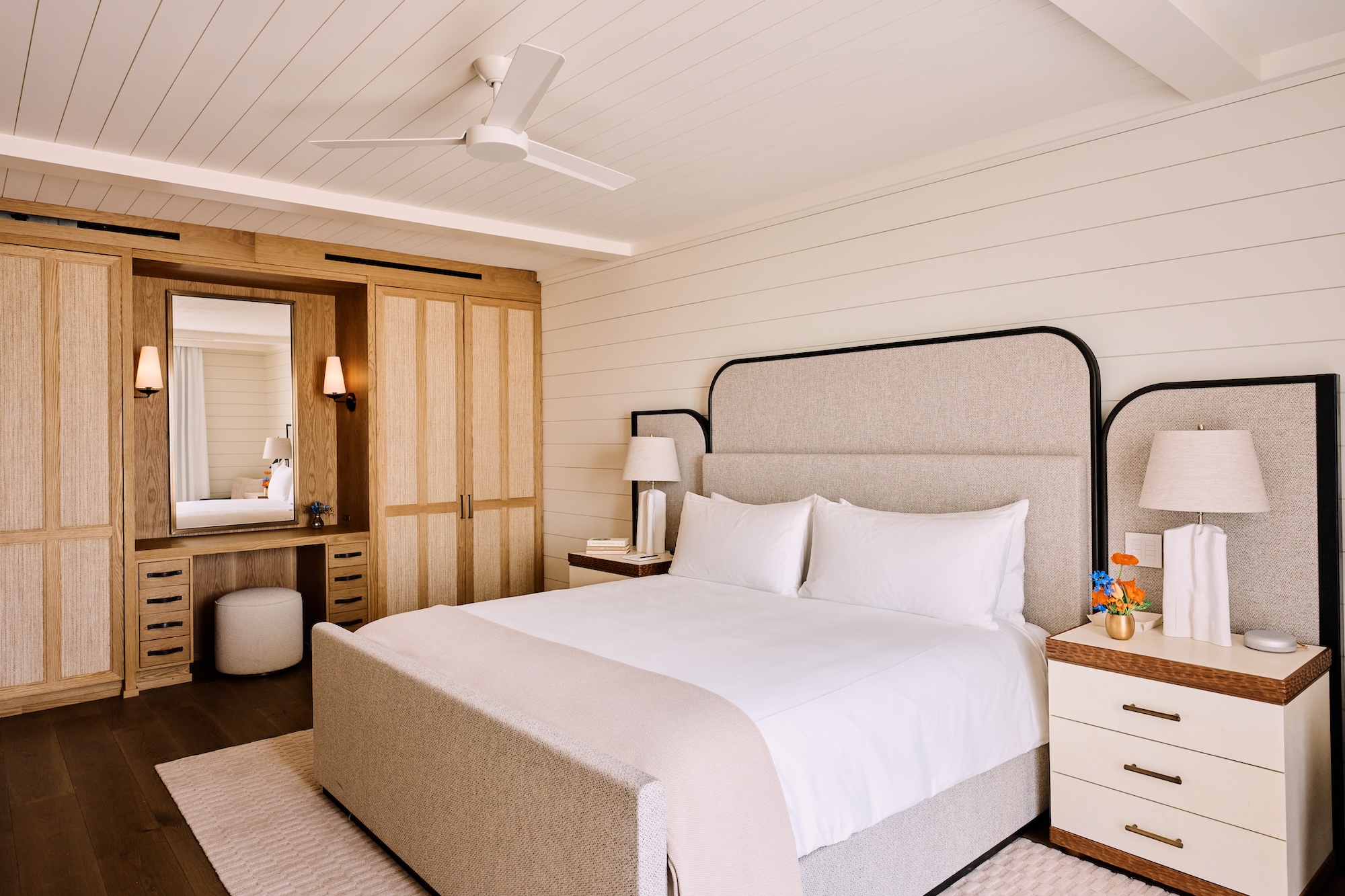 image of the Presidential Suite bedroom with closet and storage space
