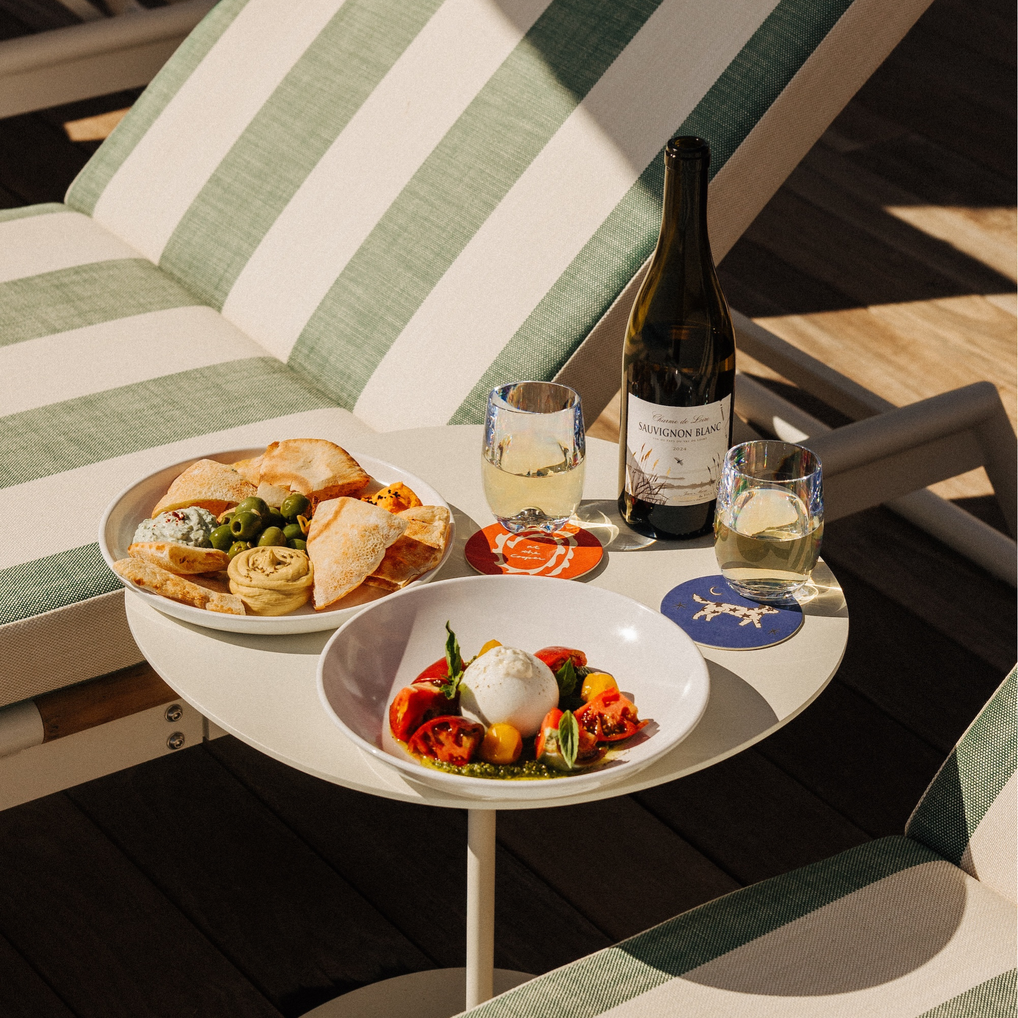 Image of side table of food from Bar Marti